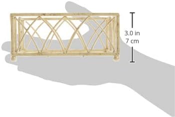 Boston International Cocktail Napkin Caddy, Arch Design in Antique White