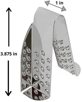 Grater Guard for Cutting Vegetables/Grating with Mandoline Slicer, Stainless Steel Protector for Food, Dishwasher Safe Finger Guard