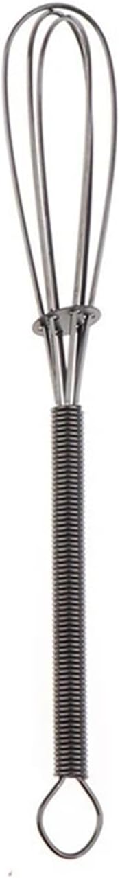 Stainless Steel Whisk Egg Beater Manual Balloon Wire Whisk Milk Blender Kitchen Tool(LGold)