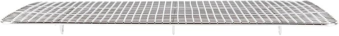 Restaurantware Met Lux 11.8 x 16.9 Inch Wire Baking Rack 1 Heavy-Duty Oven Wire Rack - Fits Half Size Sheet Pan Dishwashable Stainless Steel Cooling Rack Elevated Feet Oven-Ready Up To 575F