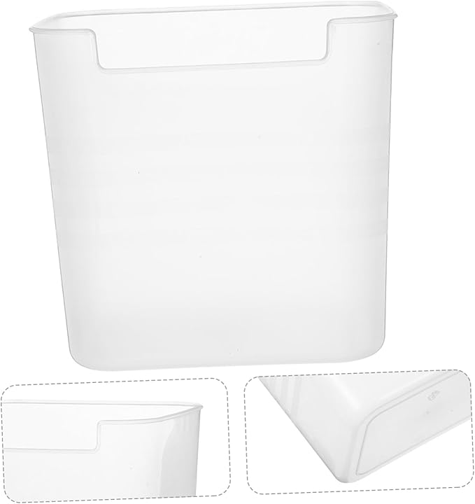KOMBIUDA 3pcs Transparent Refrigerator Side Door Storage Bins Multifunctional Organizers for Fridge and Pantry Clear Containers for Easy Food Organization