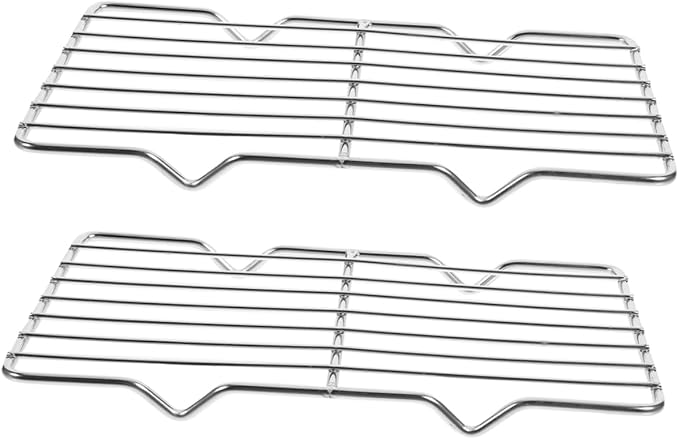 2pcs Stainless Steel Water Filter Rack for Cooking Baking Roasting Rack Baking Cooling Wire Bread Cookie Cooling