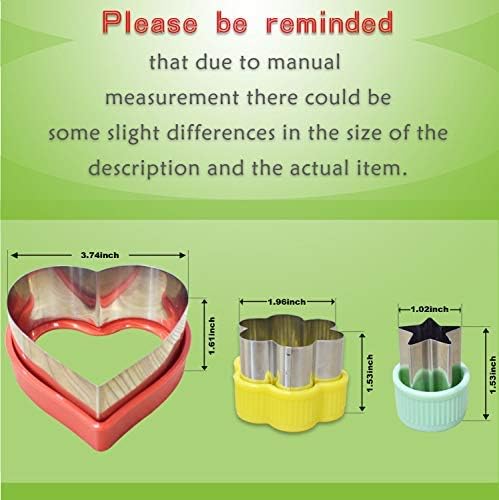 9 pcs Cookie Cutters Cutter Shapes Set Different Sizes Set Fruit Cutter Cookie Pastry Stamps Mold,Cake Pop,Sandwich,Grape
