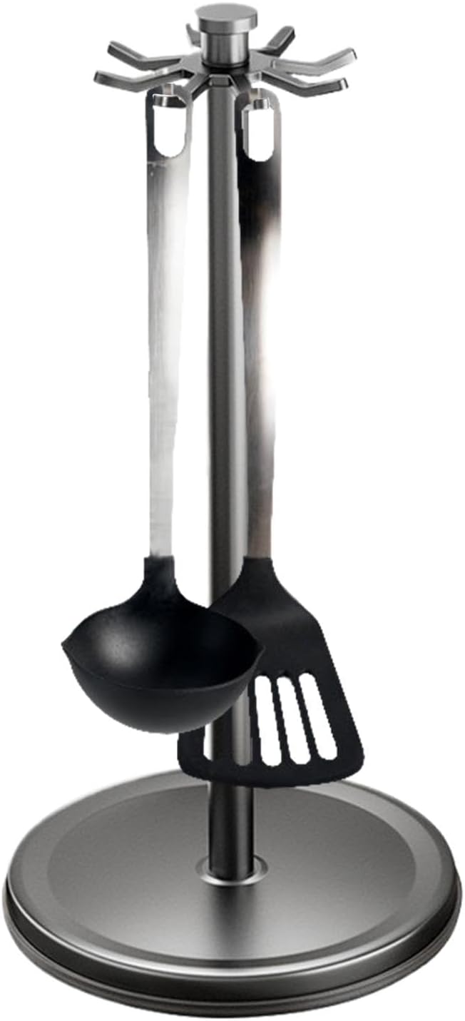 Tableware Storage Rack - 360 Degree Kitchen Countertop Utensil Holder, Kitchen Flatware Organizer Holder | Countertop Tableware Organizer, No Drilling Kitchen Flatware Organizer Rack For Spatulas