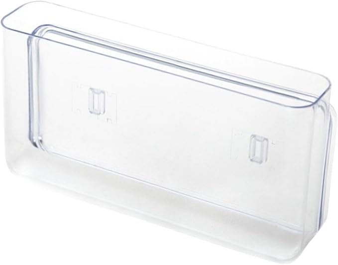 Clear Compact Home Wall Mount Organizer for Kitchen Cabinet Door Storage Basket for Utility Room Pantry, 22 cmx4.5 cmx12 cm