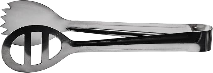 Winco Heavy-Duty Oval Salad Tongs, 7-3/4"