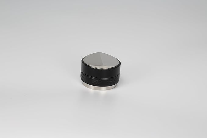 DIBTSA 58mm Espresso Distributor and Tamper, Dual Head Coffee Leveler, Adjustable Depth, Stainless Steel Espresso Distribution Tool for 58mm Portafilter (Black)