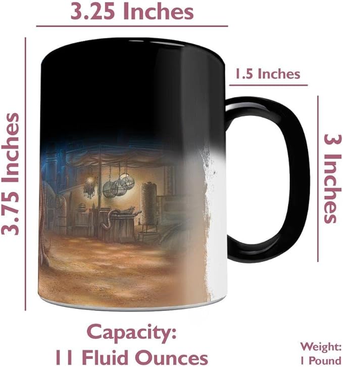 Morphing Mugs Star Wars – The Mandalorian – The Reckoning – One 11 oz Color Changing Ceramic Mug – Image Revealed When HOT Liquid Is Added! MMUG1351