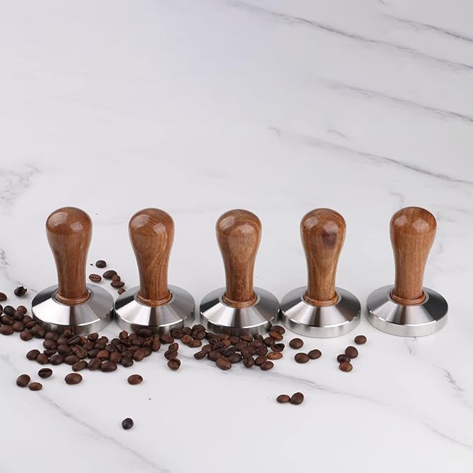 Stainless Steel Coffee Tamper 53mm Barista Espresso Base Coffee Bean Press