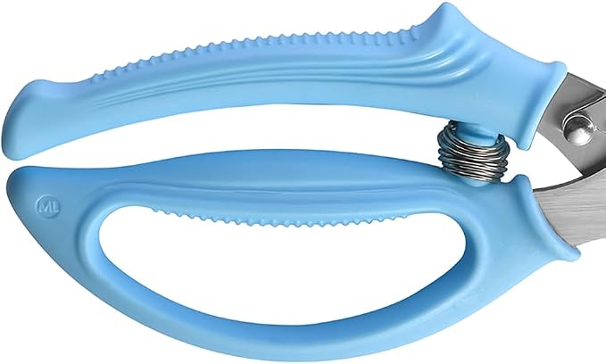 Heavy Duty Poultry Shears - Kitchen Scissors for Cutting Chicken, Poultry, Game, Meat - Chopping Vegetable - Spring Loaded - Blue