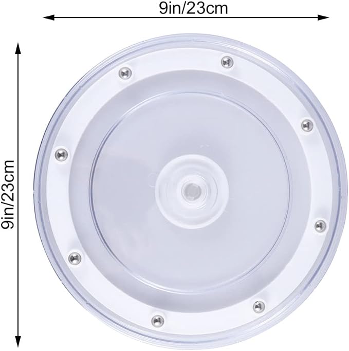 Zerodeko Acrylic Turntable Organizer for Kitchen Pantry Non-Skid Rotating Tray for Spices Jars Condiments and More Versatile Storage for Countertops and Cabinets
