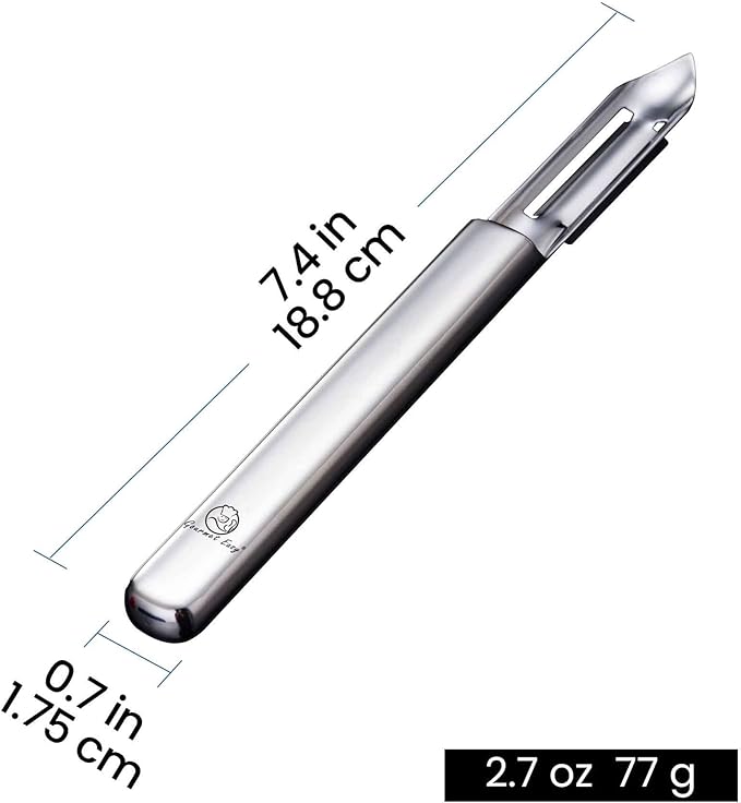 Vegetable Peeler, Ultra Sharp Potato Peeler, Best for Veggie & Fruit, Seamless One-Piece Design, Peel Both Ways - Left & Right-Hand Friendly, Dishwasher Safe, 5-Year Warranty