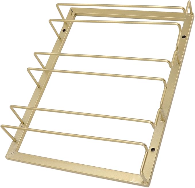 Upside Down Wine Glass Rack European Hanging Wine Glass Rack Under Cabinet Wine Glass Rack Wine Glass Rack For Bar Home Cup Storage Display Rack (Gold)