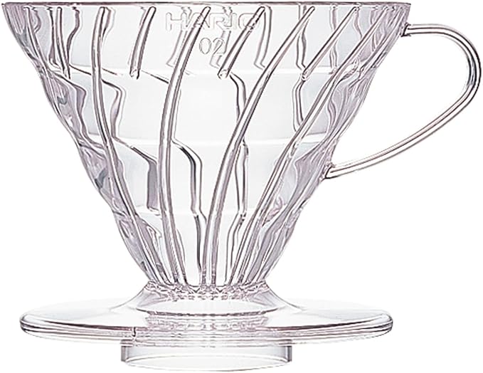 Hario V60 Plastic Coffee Dripper, 02, Clear