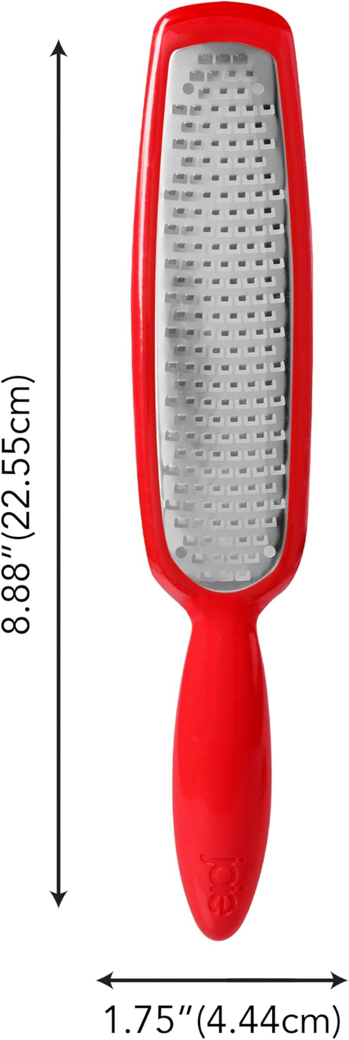 Joie Grate Zester, Handheld Grater Ideal for Citrus, Hard Cheese, Chocolate, Cinnamon, and Nutmeg, Stainless Steel, Multiuse Kitchen Tool, BPA-Free, Colors May Vary
