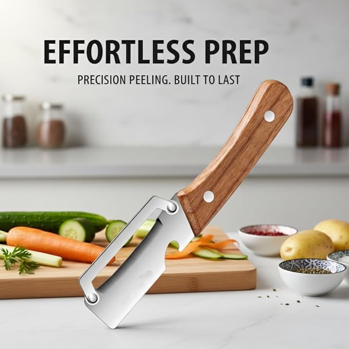Kumocos Peeler Vegetable Peeler, Stainless Steel Multifunctional Veggie Peeler with Bottle Opener, Heavy Duty Potato Apple Kiwi Cucumber Fruit Peeler (2)