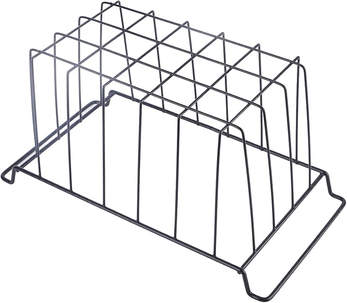 Freezer Wire Storage Basket PE Coated Organizer Bin, 2 Pack Refrigerator Hanging Rack for Shelves, Strong Steel Wire Construction, Easy Access and Maintenance, Replacement (L 39cm X W 20cm X