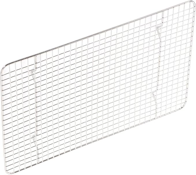 Checkered Cooling Rack, 304 Stainless Steel Grid Baking Wire Rack, Deformation Resistance Chef Cooling Rack for Home Bakery Bread Cake Cooky, Oven Safe Cookie Cooling Rack (14.8x9.8in)