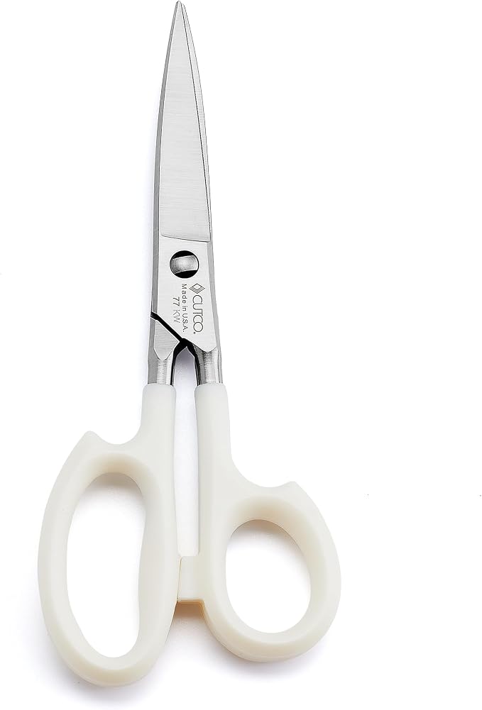 CUTCO Model 77 Super Shears with "Pearl" White handles........High Carbon Stainless blades...........still in the box from the factory