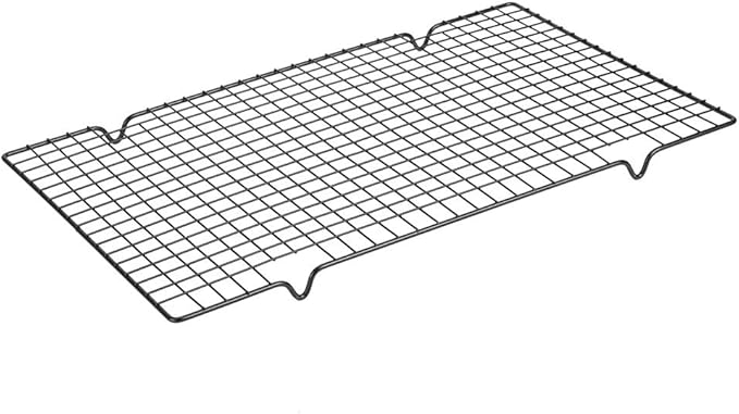 Multifunctional Stainless Steel Cooling Rack Baking Grid Grill Mat 16x10 Inch for Oven Baking Roasting Barbecue with Nonstick Easy Clean Air Design