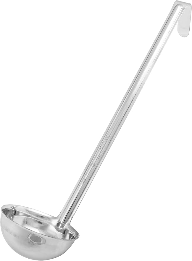 Winco One Piece Stainless Steel Ladle, 5 Ounce, 12.5"