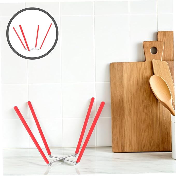 Cabilock Collapsible Stainless Steel Chiffon Cake Stand Baking Rack for Cooling Inverted Cake Holder Folding Baking Stand