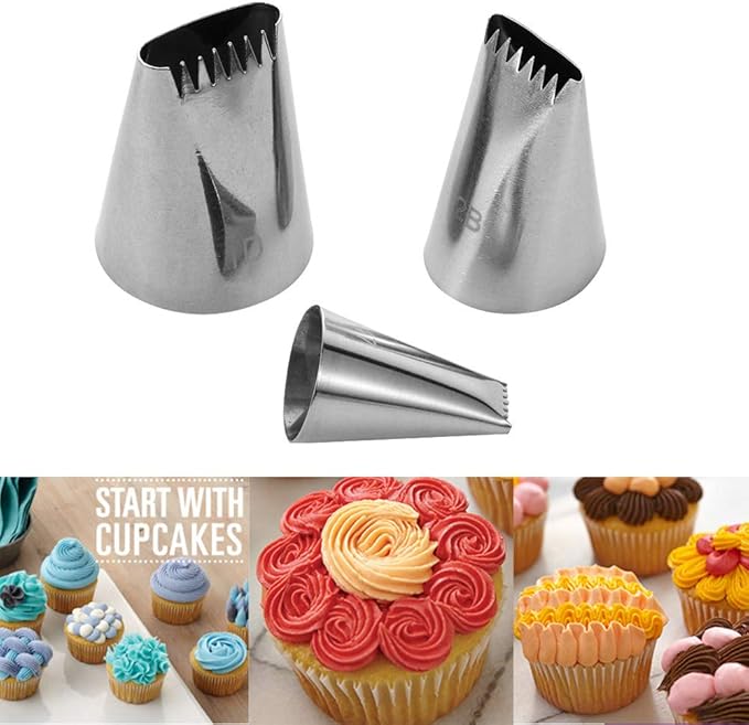 Symphony Wire Tips, Stainless Steel Icing Piping Nozzles For Pastry Fondant Tools (D)
