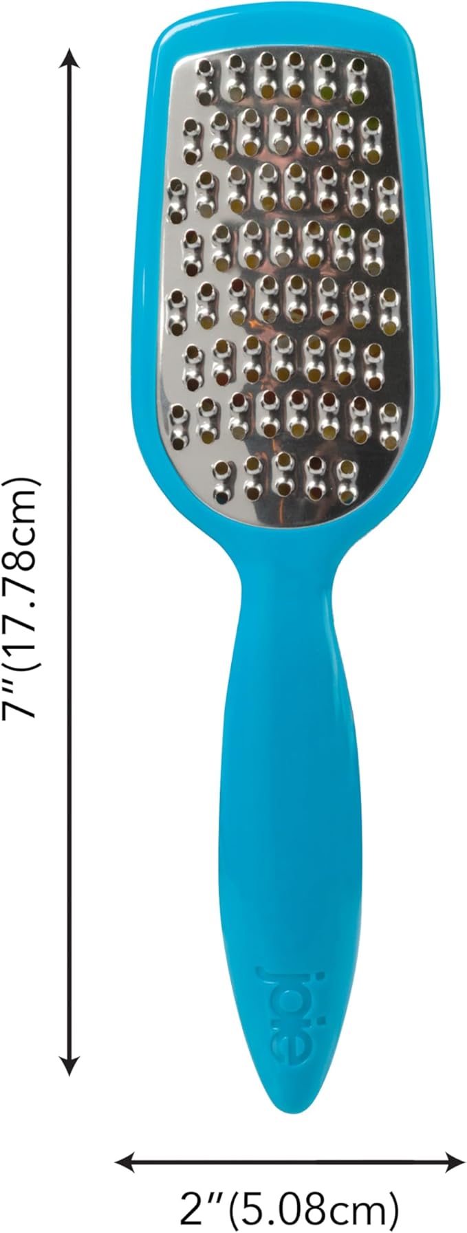 Joie Hand Grater, Compact Shredder with Ergonomic Handle, Ideal for Cheese and Vegetables, Stainless Steel, Great Gift for Home Chefs, Colors May Vary