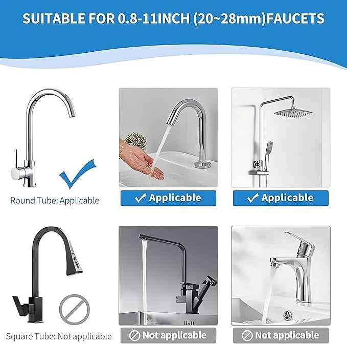 Kitchen Sink Faucet Organizer, Kitchen Sink Organizer Over Faucet, Over Sink Dish Drying Rack, Sponge Holder for Kitchen Sink, for 0.7-1.1 inch Round Water Pipe (Grey, Right Mount)