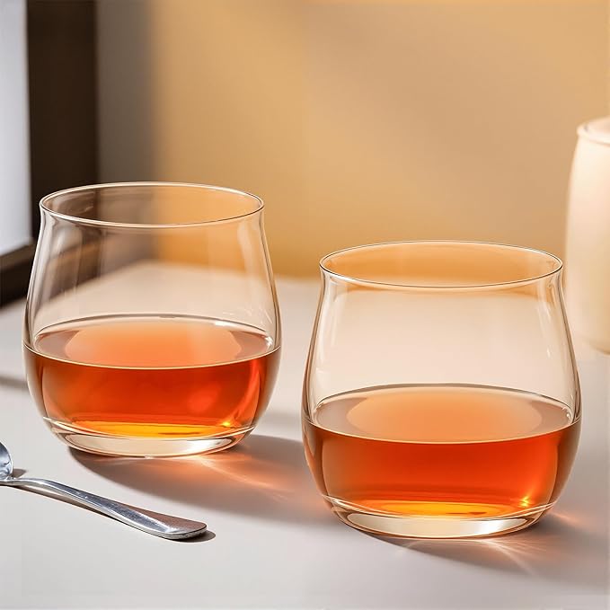 KAMMAK Shot Glasses Set of 2, 290ml/9.8oz Clear Espresso Shot Glass with Heavy Base for Bar Restaurants Home, Small Whiskey Shot Glass for Vodka, Whiskey, Tequila, Spirits & Liquors