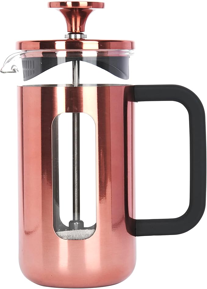 La Cafetière Pisa Stainless Steel Cafetière, Three Cup, Copper, Gift Boxed
