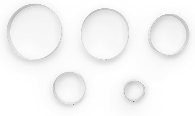 Fox Run - 3681 Fox Run, 1 x 4 x 4 inches, Circle Cookie Cutter Set