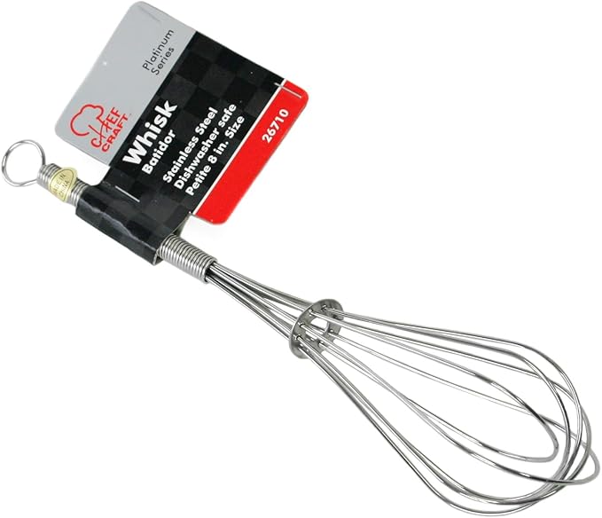 Chef Craft Select Sturdy Whisk, 8 inch, Stainless Steel