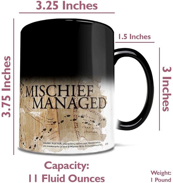 Morphing Mugs Star Wars – Obi Wan & Darth Vader – Obi Wan's Final Battle – Thomas Kinkade Studios - One 11 oz Color Changing Ceramic Mug – Image Revealed When HOT Liquid Is Added! MMUG1212