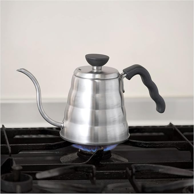 Hario V60 "Buono" Gooseneck Coffee Kettle, 700ml, Stainless Steel, Silver