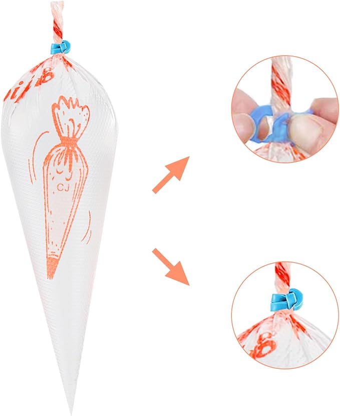 LABOTA Piping Bags Disposable,200PCS 12 Inch Pastry Bags,Icing Bags, for Cake Decorating