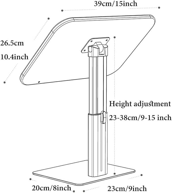 Book Stand Height Adjustable, Upright Wooden Cookbook Holder Stand, Hands Free Book Holder Stand,Desktop Adjustable Reading Height and Angle Book Rest with Page,Paper Clips