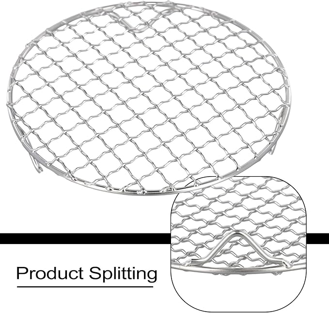 Cookie Cooling Rack For Cooking And Baking, Stainless Ste-el Grilling Wire sheet With Thick Border And Three-Leg Support, For Oven Cake Pie Bread Biscuit Pizza(11.6"/29.5cm)