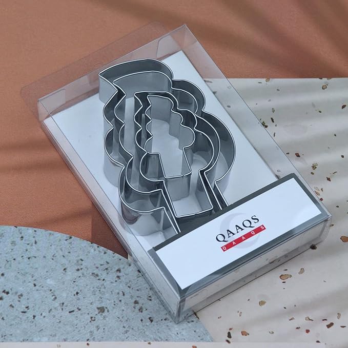 Soft Serve Ice Cream Cone Cookie Cutter Set for Summer - 5", 4", 3", 2" - 4 Piece - Stainless Steel