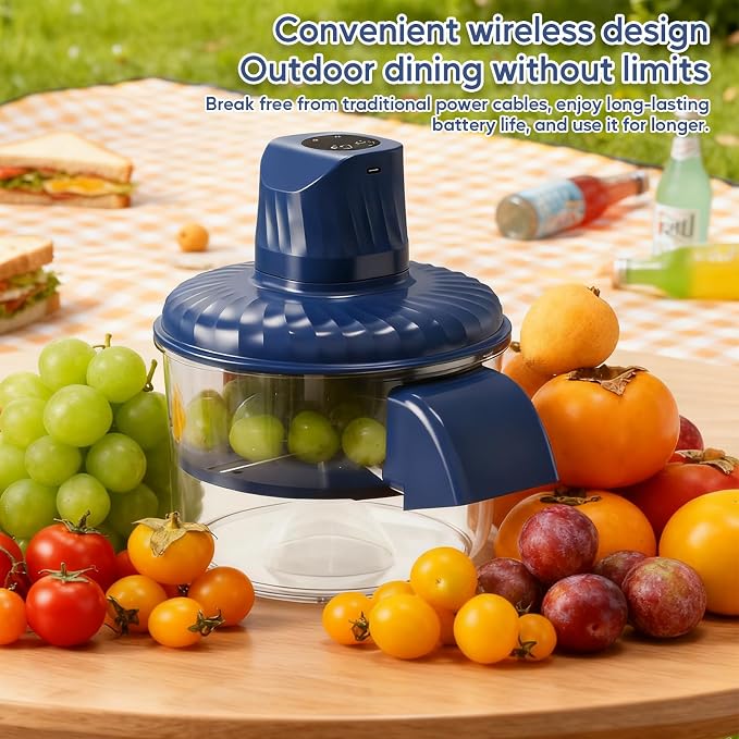 Electric Grape Peeling Machine, Automatic Fruit and Garlic Peeler for Grape Tomato Cherry Cordless Grape Peeler Machine Garlic Peeler Skin Remover 50W Motor with Stainless Steel Blades (USB Charged)
