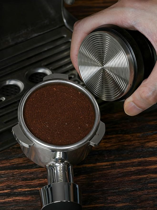 LAOION 53.3mm Espresso Tamper, Coffee Espresso Accessories with Ergonomic Handle, Tamper Tool Espress Includes 15lb/25lb/30lb Replacement Spring, Coffee Tamper Fits for Breville 54mm Portafilters