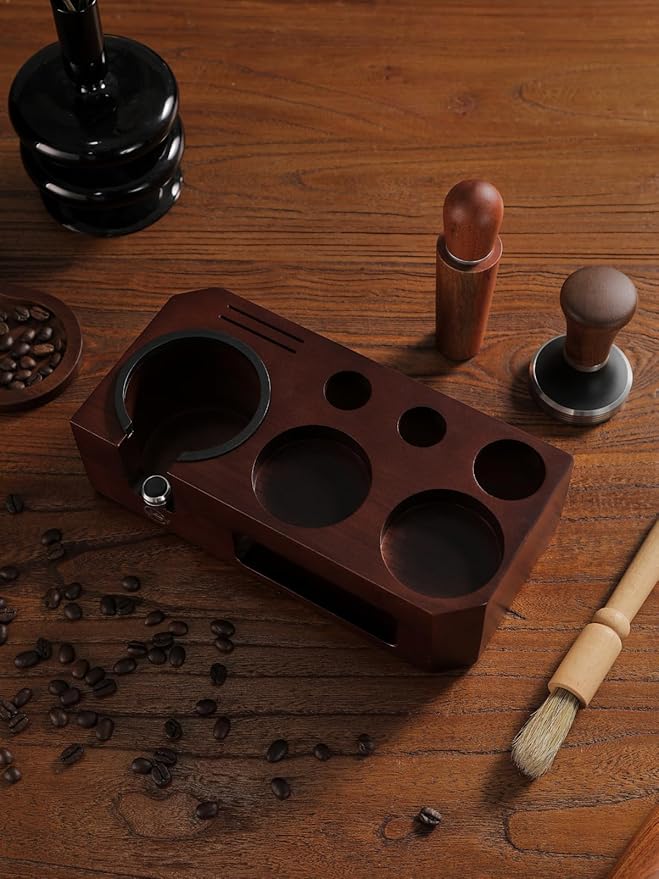 Espresso Tamping Station – Premium Non-Slip Design for Perfect Tamping, Durable & Lightweight, Fits Portafilter Up to 58mm