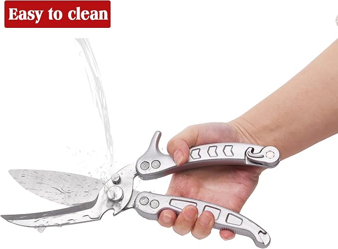 Poultry Shears Scissors Heavy Duty,Kitchen Shears,Multi-purpose Stainless Steel Kitchen Scissors for Christmas Turkey Food , Chicken,Fish,Meat,Separable easy to clean thoroughly,Dishwasher Safe.