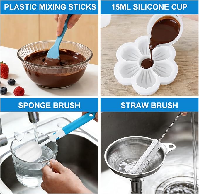 Measuring Cups and Spoons Set 35 Pcs, 11 Stainless Steel Nesting Measuring Spoons and Cups with 12 Measuring Cups, 3 Funnel, 3 Brush, 5 Spoons, 1 Ruler, Measuring Cup Set for Kitchen Baking Liquid Dry
