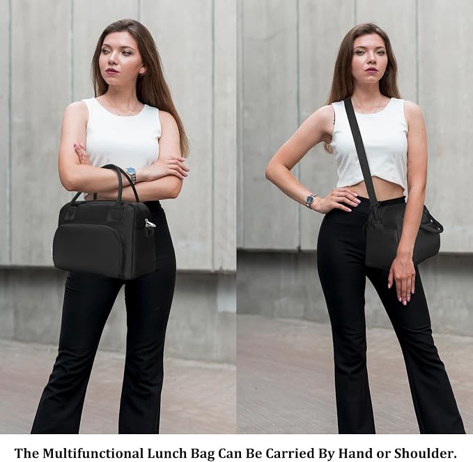 MEXS Insulated Lunch Bag for Women Men Large Reusable Lunch Box Adult Leakproof Portable Cooler Tote Bags for Work Picnic