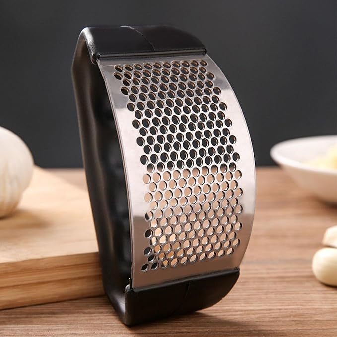 Stainless Steel Garlic Press Rocker, Garlic Mincer Garlic Crusher, Manual Minced Garlic Chopped Garlic Tool, Garlic Crusher, Professional Garlic Mincer And Crusher Kitchen Gadgets