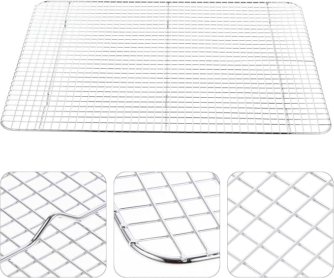 jojofuny Baking Cooling Rack Large Stainless Steel Wire Rack Oven Safe for Bread Cake Cookies Cooking and Grilling