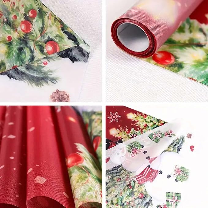 Linen Table Runner Washable Boho Modern Minimalist Elegant Design Coffee Entryway Console Table Accent Dresser Scarf for Holiday Christmas Wedding Office Hotel Banquet Abstract Blooms