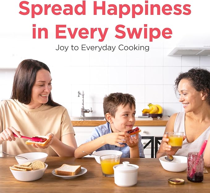 Kitchen Mama WaltzGrip Platinum Silicone Jar and Can Spatula Utensil Set: Heat Resistant, Nonstick Scraper, Scooping, Perfect for Smoothies, Jam, Cream, Butter, Dishwasher Cooking Gadget (Metal Gray)