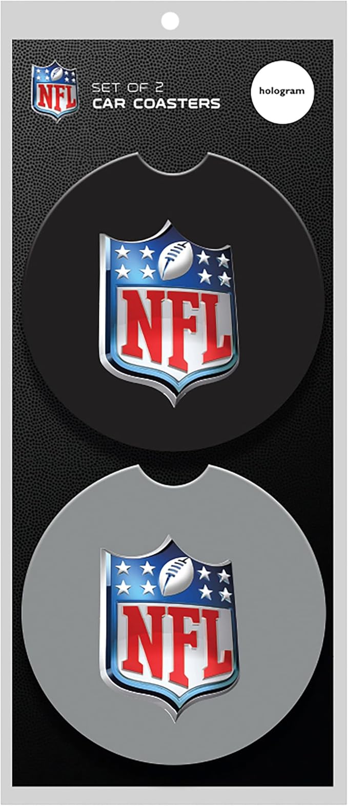 NHL Pittsburgh Penguins Car Coaster Set, 4pcs(2-Pack of 2), Absorbent Ceramic Stone Cup Holder Inserts, Removable Drink Mats for Cars, SUVs, and Trucks, Hockey Auto Accessories